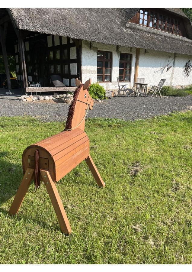 Ruhe Unter Reet-Haus Mit Sauna, Whirlpool Und Kamin Gnarrenburg Kültér fotó